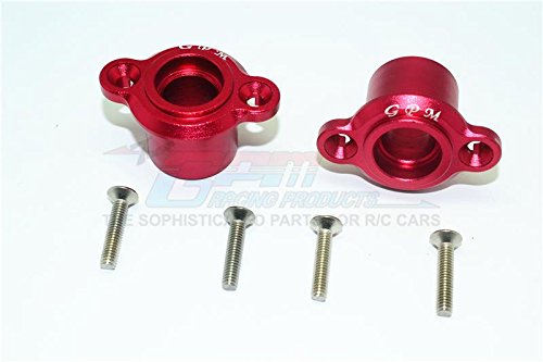 GPM Losi 1/6 Super Baja Rey 4X4 Desert Truck Tuning Teile Aluminium Rear Axle Adapters - 1Pr Set Red von GPM