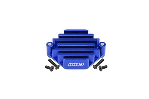 GPM Losi 1:10 Lasernut U4 Tenacity LOS03028 / Tenacity DB Pro LOS03027V2 Tuning Teile Aluminium Electric Control Mount with Heat Sink - 5Pc Set Blue von GPM