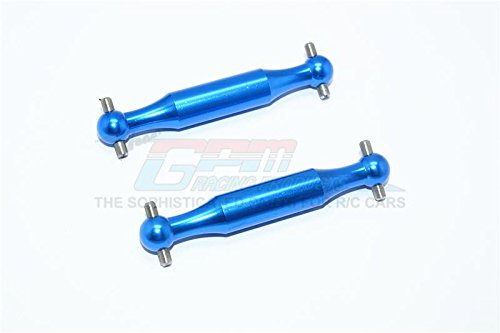 GPM for Tamiya DT-03 Tuning Teile Aluminium Rear Dogbone (Polished) - 2Pcs Set Blue von GPM