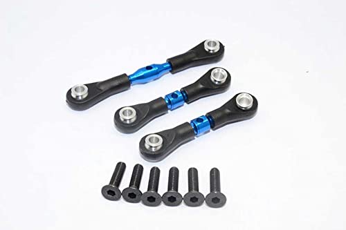 GPM For Tamiya TT-01 Tuning Teile Aluminium Completed Tie Rod with Screws - 3Pcs Set Blue von GPM