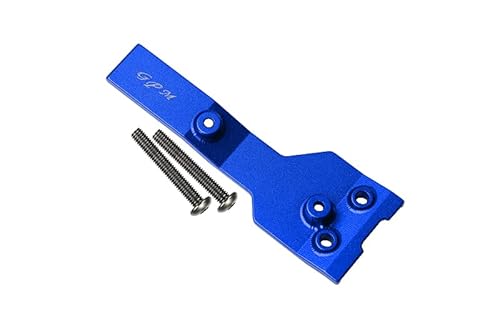 GPM for Traxxas 1/10 Maxx 4WD Monster Truck Aluminum Rear Chassis Link Protector - 1Pc Set Blue von GPM