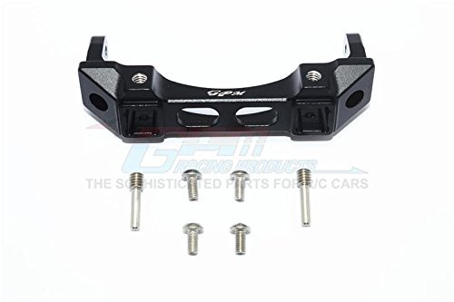 GPM for Traxxas TRX-4 Trail Defender Crawler Aluminium Front Bumper Mount - 1Pc Set Black von GPM