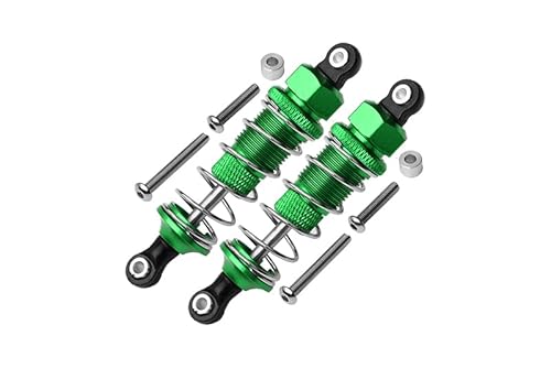 GPM for Tamiya DT-03 Tuning Teile Aluminium Front Adjustable Plastic Ball Top 70mm Damper - 1Pr Set Green von GPM