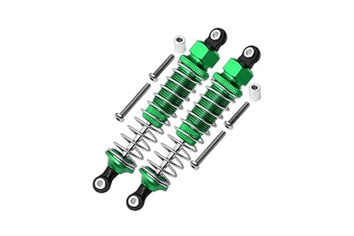 GPM for Tamiya DT-03 Tuning Teile Aluminium Rear Adjustable Plastic Ball Top 90mm Damper - 1Pr Set Green von GPM