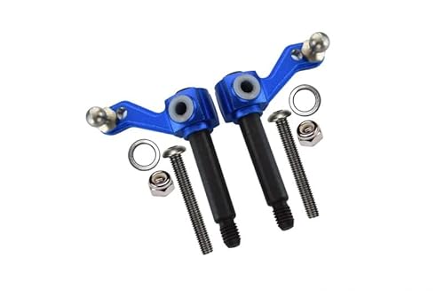 GPM for Tamiya Lunch Box Tuning Teile Aluminium Front Knuckle Arm - 1Pr Set Blue von GPM