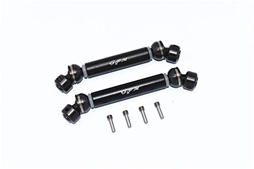 GPM For Tamiya Mercedes-Benz G500 CC-02 (#58675) Tuning Teile Steel+Aluminium Front + Rear CVD Drive Shaft - 1 Pair Set Black von GPM