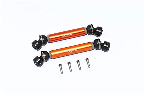 GPM for Tamiya Mercedes-Benz G500 CC-02 (#58675) Tuning Teile Steel+Aluminium Front + Rear CVD Drive Shaft - 1 Pair Set Orange von GPM