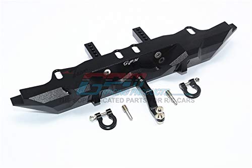 GPM for Traxxas TRX-4 Trail Defender Crawler Aluminum Rear Bumper with D-Rings - 1 Set Black von GPM