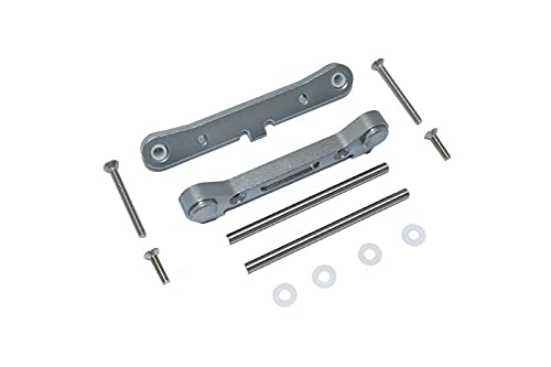 Losi 1:10 Lasernut U4 Tenacity LOS03028 / Tenacity DB Pro LOS03027V2 Tuning Teile Aluminium Rear Lower Suspension Mount - 12Pc Set Grey Silver von GPM