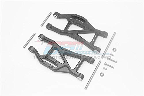 Traxxas 1/10 Maxx 4WD Monster Truck Tuning Teile Aluminium Front Or Rear Lower Arms - 1Pr Set Black von GPM