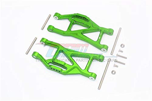 Traxxas 1/10 Maxx 4WD Monster Truck Tuning Teile Aluminium Front Or Rear Lower Arms - 1Pr Set Green von GPM