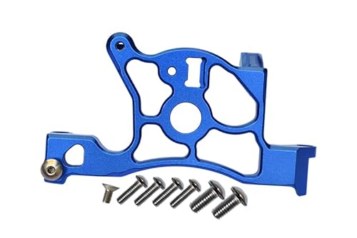 Traxxas Rustler 4X4 VXL (67076-4) Tuning Teile Aluminium Rear Spur Gear Cover Mount - 1Pc Set Blue von GPM