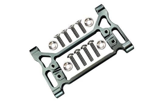 GPM For Traxxas TRX-4 Trail Defender Crawler/TRX-6 Mercedes-Benz G63 Aluminum Front Servo Mount - 1 Set Gray Silver von GPM