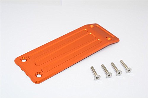 GPM for Traxxas X Maxx 4X4 Aluminum Rear Skid Plate - 1Pc Set Orange von GPM