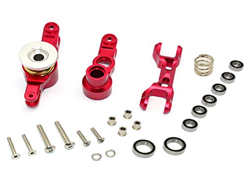 Traxxas X-Maxx 4X4 Tuning Teile Aluminium Steering Assembly - 1 Set Red von GPM