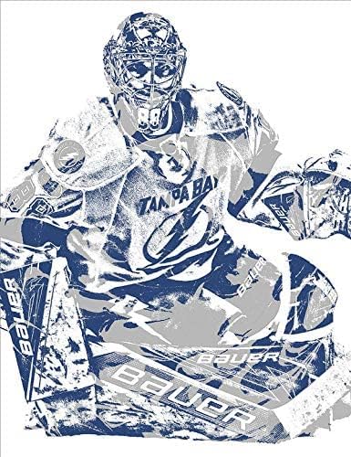 1000 Teile Puzzle Andrei Vasilevskiy Tampa Bay Lightning Posterdruck, Hockeyspieler, echter Spieler (12) Holz Puzzle Erwachsene Stress Freisetzung Spiel 29.5x19.6inch(75x50cm) Kein Rahmen von GQJXUANYU