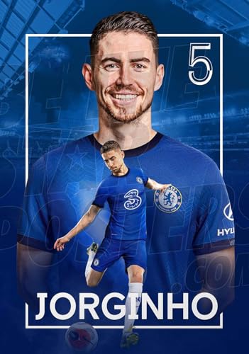 1000 Teile Puzzle Chelsea FC 2020/21 Jorginho Fußball Holz Puzzle Erwachsene Stress Freisetzung Spiel 1000 Piece 29.5x19.6inch(75x50cm) Kein Rahmen von GQJXUANYU