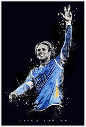 1000 Teile Puzzle Diego Forlan Poster Fußball Fußball Holz Puzzle Erwachsene Stress Freisetzung Spiel 1000 Piece 29.5x19.6inch(75x50cm) Kein Rahmen von GQJXUANYU