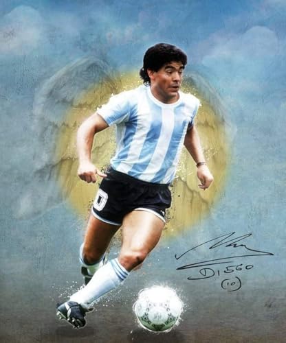 1000 Teile Puzzle Diego Maradona Cristiano Ronaldo Meister Barcelona Holz Puzzle Erwachsene Stress Freisetzung Spiel 1000 Piece 29.5x19.6inch(75x50cm) Kein Rahmen von GQJXUANYU