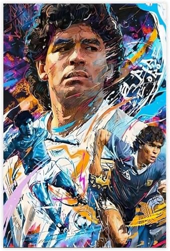 1000 Teile Puzzle Fußballspieler Diego Armando Maradona, Holz Puzzle Erwachsene Stress Freisetzung Spiel 1000 Piece 29.5x19.6inch(75x50cm) Kein Rahmen von GQJXUANYU