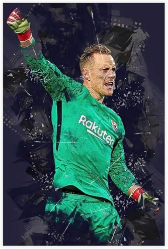 1000 Teile Puzzle Marc André TER Stegen Fußballspieler Holz Puzzle Erwachsene Stress Freisetzung Spiel 1000 Piece 29.5x19.6inch(75x50cm) Kein Rahmen von GQJXUANYU