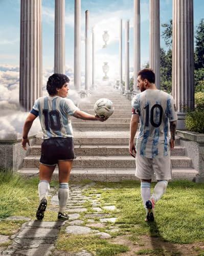 1000 Teile Puzzle Messi Poster Leo Fußball Cristiano Ronaldo Holz Puzzle Erwachsene Stress Freisetzung Spiel 1000 Piece 29.5x19.6inch(75x50cm) Kein Rahmen von GQJXUANYU