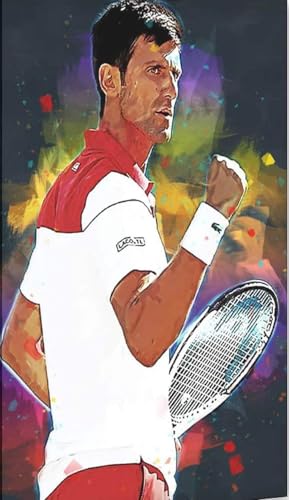 1000 Teile Puzzle Novak Djokovic Tennis Poster 03 Holz Puzzle Erwachsene Stress Freisetzung Spiel 1000 Piece 29.5x19.6inch(75x50cm) Kein Rahmen von GQJXUANYU