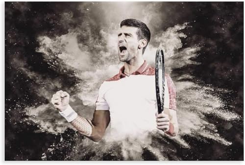 1000 Teile Puzzle Novak Djokovic Tennis Poster 38 Holz Puzzle Erwachsene Stress Freisetzung Spiel 1000 Piece 29.5x19.6inch(75x50cm) Kein Rahmen von GQJXUANYU