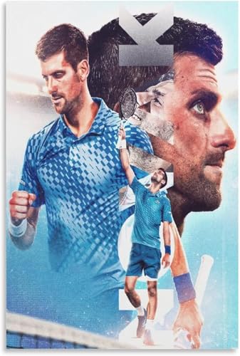 1000 Teile Puzzle Novak Djokovic Tennissportler Poster 250 Holz Puzzle Erwachsene Stress Freisetzung Spiel 1000 Piece 29.5x19.6inch(75x50cm) Kein Rahmen von GQJXUANYU