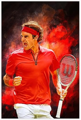 1000 Teile Puzzle Roger Federer 10 Canvas Holz Puzzle Erwachsene Stress Freisetzung Spiel 1000 Piece 29.5x19.6inch(75x50cm) Kein Rahmen von GQJXUANYU