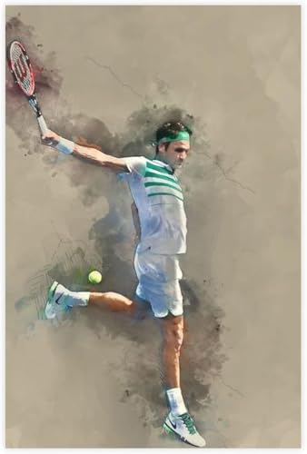 1000 Teile Puzzle Roger Federer Poster 15 Holz Puzzle Erwachsene Stress Freisetzung Spiel 1000 Piece 29.5x19.6inch(75x50cm) Kein Rahmen von GQJXUANYU