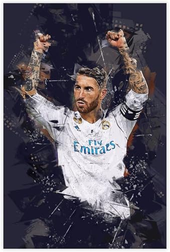 1000 Teile Puzzle Sergio Ramos Fußballspieler Poster 15 Holz Puzzle Erwachsene Stress Freisetzung Spiel 1000 Piece 29.5x19.6inch(75x50cm) Kein Rahmen von GQJXUANYU