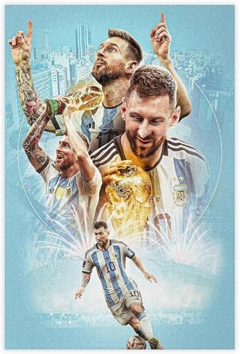 1000 Teile Puzzle Sportstar Messi Poster Holz Puzzle Erwachsene Stress Freisetzung Spiel 1000 Piece 29.5x19.6inch(75x50cm) Kein Rahmen von GQJXUANYU