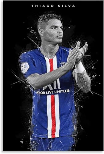 1000 Teile Puzzle Thiago Silva Poster Fußball Holz Puzzle Erwachsene Stress Freisetzung Spiel 1000 Piece 29.5x19.6inch(75x50cm) Kein Rahmen von GQJXUANYU