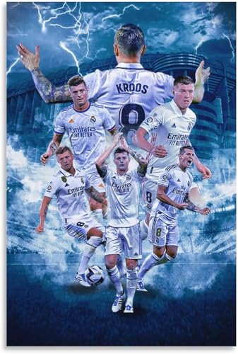 1000 Teile Puzzle Toni Kroos Fußball Sportstar Kunst Poster (2) Holz Puzzle Erwachsene Stress Freisetzung Spiel 1000 Piece 29.5x19.6inch(75x50cm) Kein Rahmen von GQJXUANYU