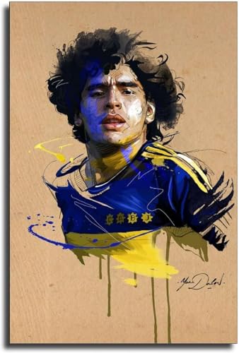 120 Teile Puzzle Maradona Fußballlegende Sport Holz Puzzle Erwachsene Stress Freisetzung Spiel 120 Piece 9.8x7.8inch(25x20cm) Kein Rahmen von GQJXUANYU