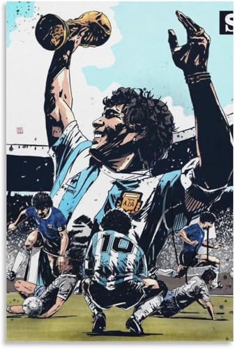 200 Teile Puzzle Diego Armando Maradona Fußball-Poster Holz Puzzle Erwachsene Stress Freisetzung Spiel 200 Piece 13.7x9.8inch(35x25cm) Kein Rahmen von GQJXUANYU