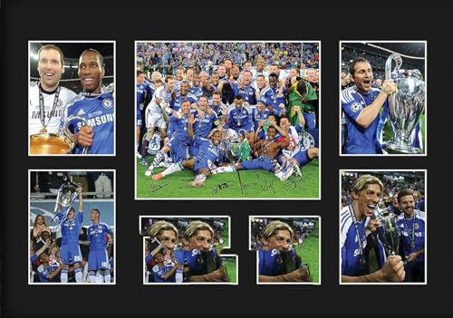 500 Teile Puzzle Gedruckte und signierte Erinnerungsstücke der Champions League-Sieger 2012 Holz Puzzle Erwachsene Stress Freisetzung Spiel 500 Piece 20.4x15inch(52x38cm) Kein Rahmen von GQJXUANYU