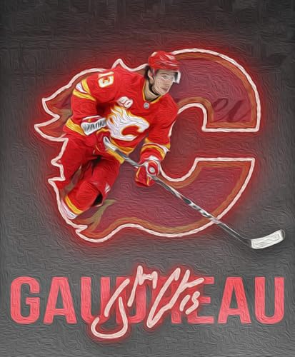 500 Teile Puzzle Johnny Gaudreau Calgary Flames Posterdruck Hockeyspieler (1) Holz Puzzle Erwachsene Stress Freisetzung Spiel 500 Piece 20.4x15inch(52x38cm) Kein Rahmen von GQJXUANYU