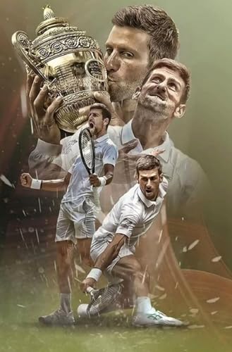 500 Teile Puzzle Tennisspieler Novak Djokovic 18 Holz Puzzle Erwachsene Stress Freisetzung Spiel 500 Piece 20.4x15inch(52x38cm) Kein Rahmen von GQJXUANYU