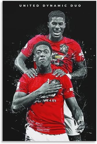 Holz Puzzle 1000 Teile Anthony Martial Marcus Rashford Puzzles für Erwachsene anspruchsvoll 1000 Piece 29.5x19.6inch(75x50cm) Kein Rahmen von GQJXUANYU