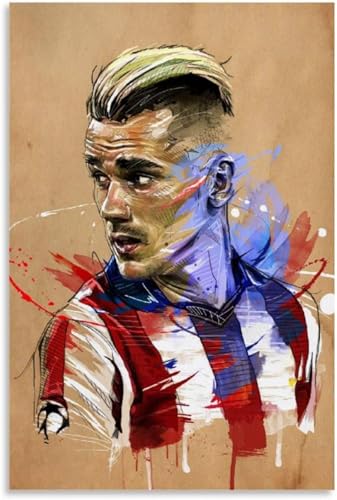 Holz Puzzle 1000 Teile Antoine Griezmann Poster Fußball Football Sport Puzzles für Erwachsene anspruchsvoll 1000 Piece 29.5x19.6inch(75x50cm) Kein Rahmen von GQJXUANYU