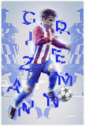 Holz Puzzle 1000 Teile Antoine Griezmann Poster Fußball Puzzles für Erwachsene anspruchsvoll 1000 Piece 29.5x19.6inch(75x50cm) Kein Rahmen von GQJXUANYU