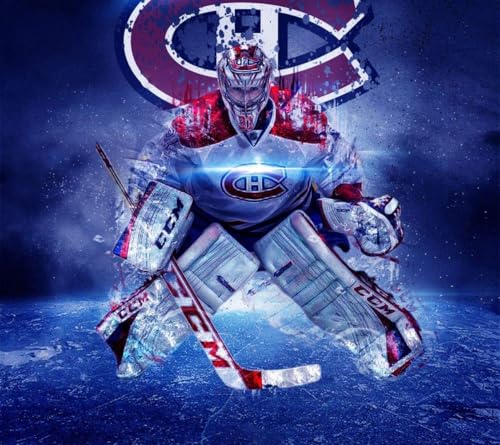 Holz Puzzle 1000 Teile Carey Price Montreal Canadiens Poster Druck Hockeyspieler echter Spieler Puzzles für Erwachsene anspruchsvoll 1000 Piece 29.5x19.6inch(75x50cm) Kein Rahmen von GQJXUANYU