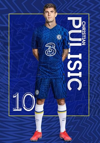 Holz Puzzle 1000 Teile Chelsea FC Pulisic – Kopffoto Puzzles für Erwachsene und Kinder anspruchsvoll 1000 Piece 29.5x19.6inch(75x50cm) Kein Rahmen von GQJXUANYU