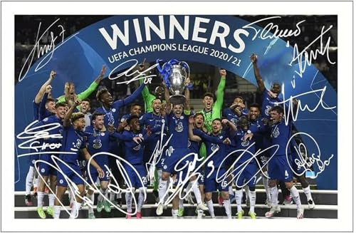 Holz Puzzle 1000 Teile Chelsea-Siegerteam der Champions League 2021 unter Vertrag genommen Puzzles für Erwachsene und Kinder anspruchsvoll 1000 Piece 29.5x19.6inch(75x50cm) Kein Rahmen von GQJXUANYU