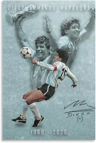 Holz Puzzle 1000 Teile Diego Armando Maradona Fußball-Poster Puzzles für Erwachsene anspruchsvoll 1000 Piece 29.5x19.6inch(75x50cm) Kein Rahmen von GQJXUANYU