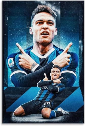 Holz Puzzle 1000 Teile Lautaro Martínez Fußballstar-Kunstplakate Puzzles für Erwachsene anspruchsvoll 1000 Piece 29.5x19.6inch(75x50cm) Kein Rahmen von GQJXUANYU