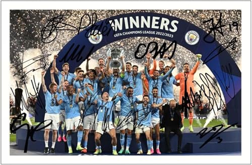 Holz Puzzle 1000 Teile Manchester City 2022/23 Liga Champions League Puzzles für Erwachsene anspruchsvoll 1000 Piece 29.5x19.6inch(75x50cm) Kein Rahmen von GQJXUANYU