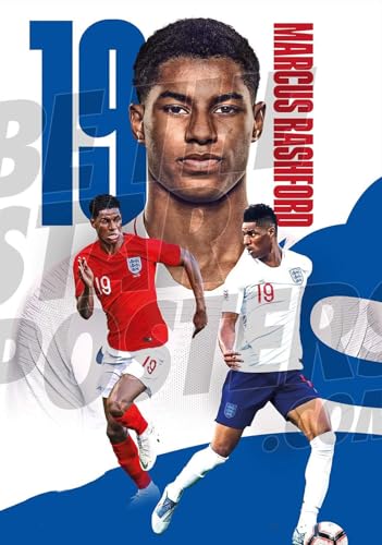 Holz Puzzle 1000 Teile Marcus Rashford Action Fußball Puzzles für Erwachsene anspruchsvoll 1000 Piece 29.5x19.6inch(75x50cm) Kein Rahmen von GQJXUANYU